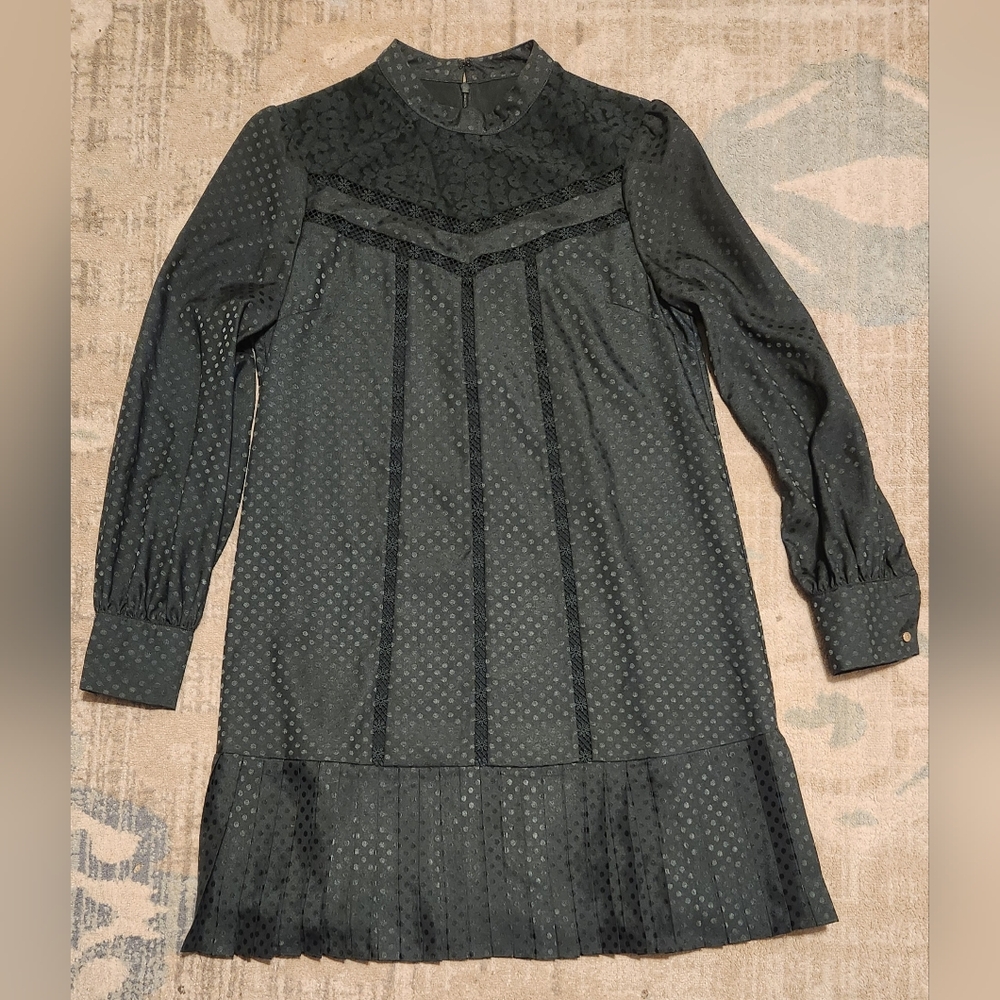 Ted Baker Chllo dress. Dark Green. Size 2. EUC